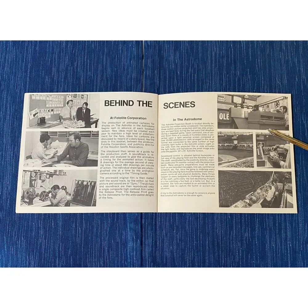 1970 Houston Astrodome Astro Cartoons Booklet Chester Charge!!! Astros Baseball